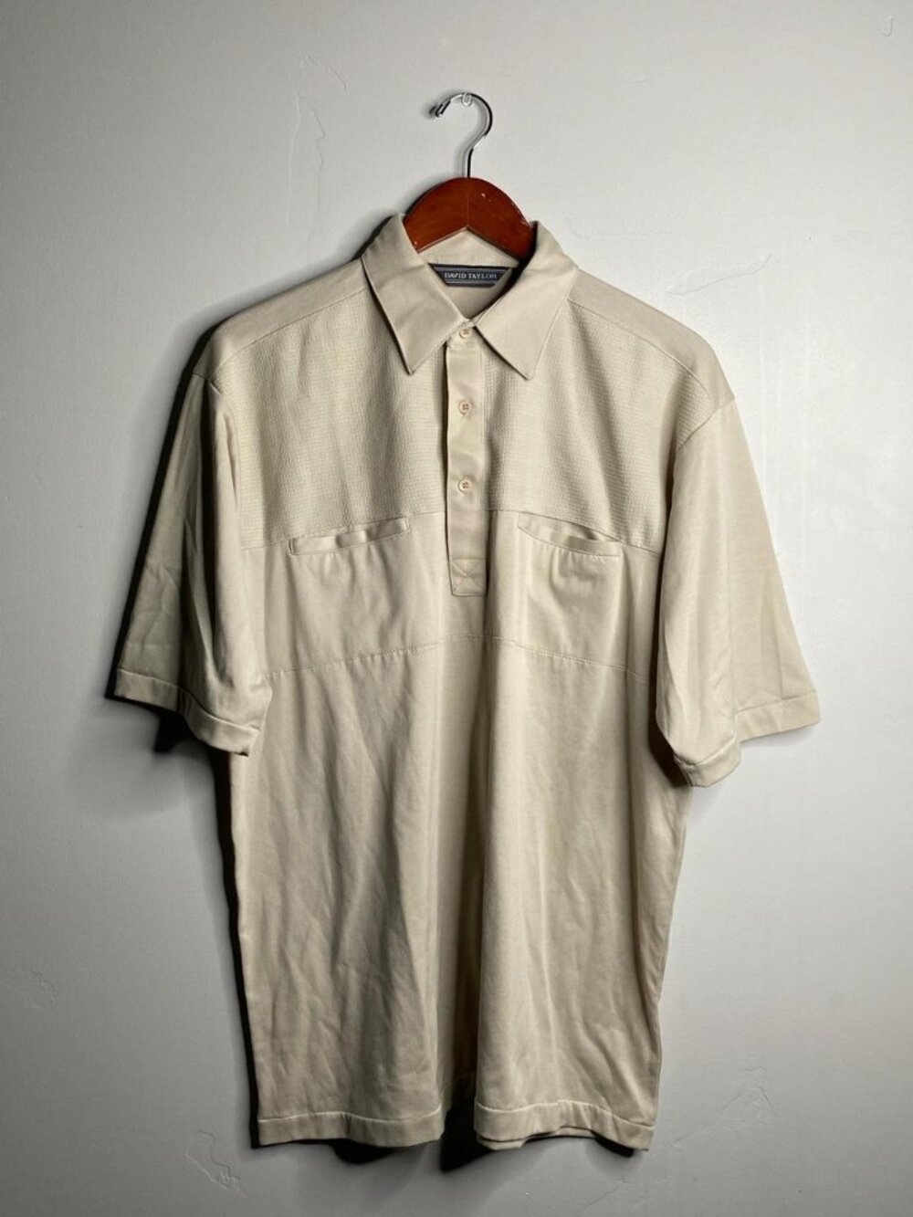 Vintage cream polo size LT
